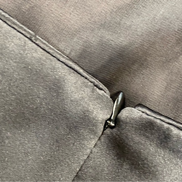 Alex Evenings Dress Women 12 Black Acetate Sleeveless Knee Length Formal Sheath - Picture 11 of 14